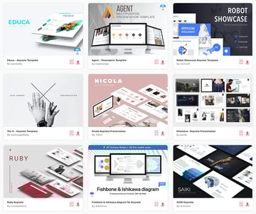 35 moderne Apple Keynote Vorlagen zum Erstellen schöner